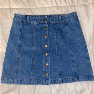 High waisted jean skirt/ forever 21